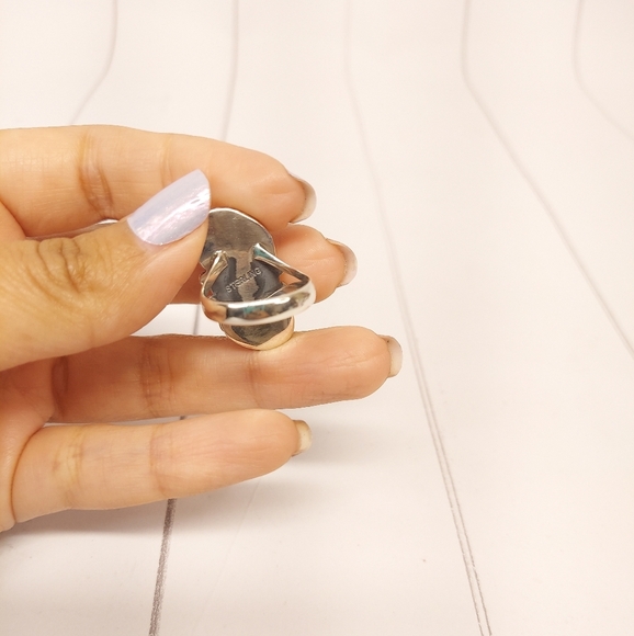 Size 7 All natural turquoise ring - Picture 10 of 11